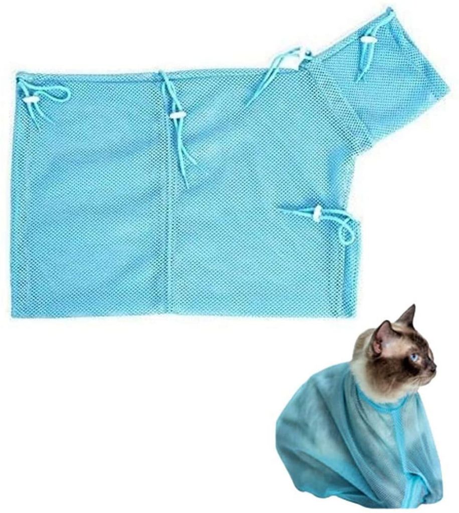 cat shower net bag